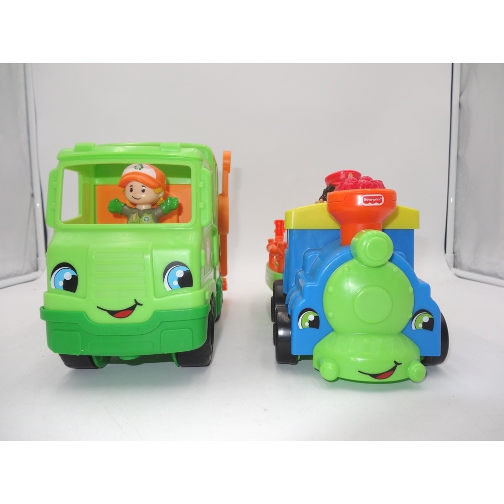 Fisher Price Little People Recycling Garbage Truck Choo-Choo Zoo Train